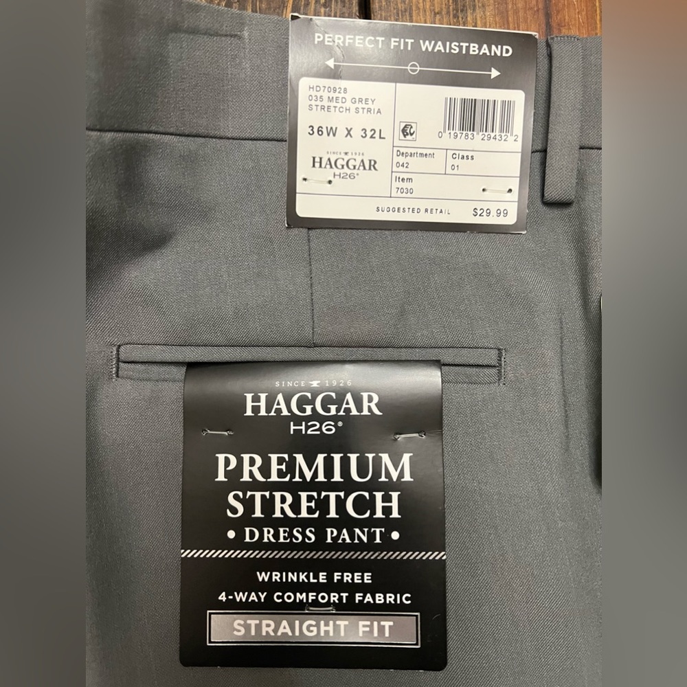 NWT Haggar H26 Premium Stretch Dress Pants